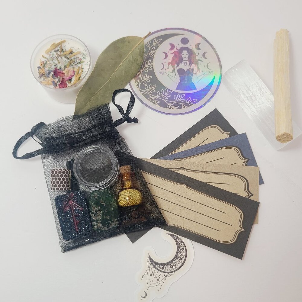 Mystical Intention Ritual Kit – Crystals, Stones, Herbs & More - Picture 9 of 10